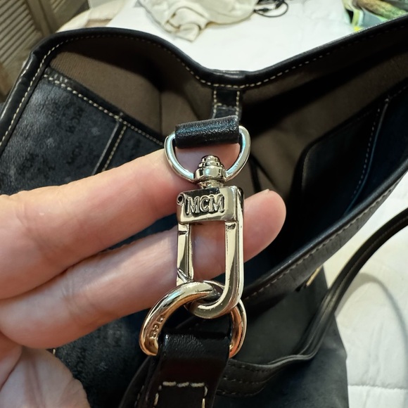 MCM Black Shopper Bag with Sturdy Leather Handles - Picture 11 of 14